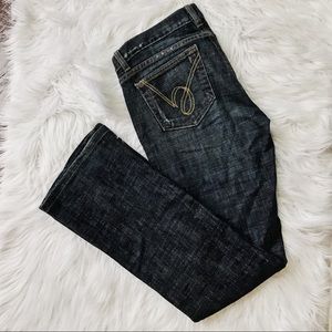 Bebe dark deep blue wash jeans size 29
